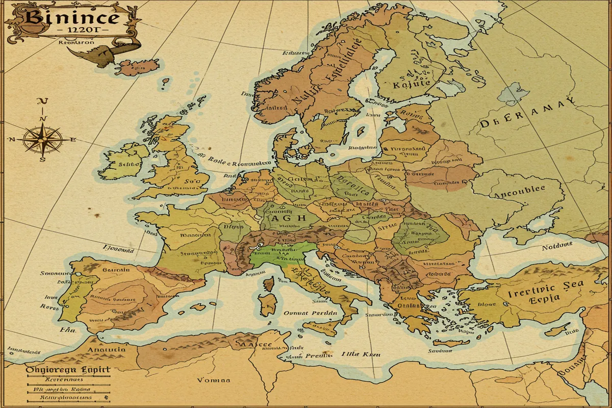 Interactive Europe trip planning map showing popular routes and destinations