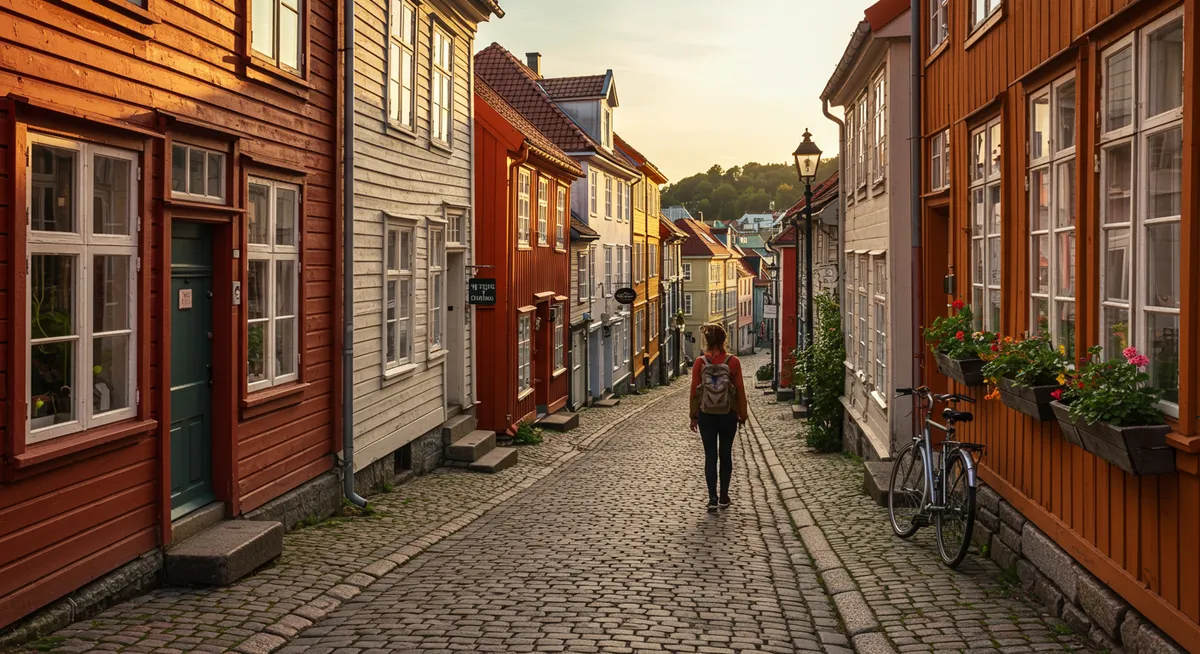 Exploring Bakklandet's Charming Streets in Trondheim