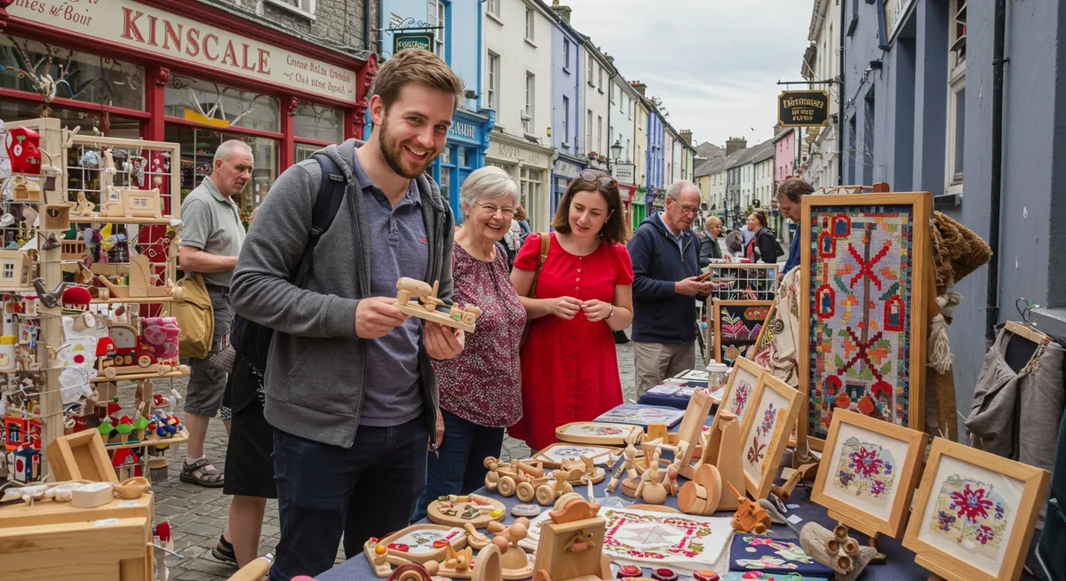 Shopping for Local Crafts in Kinsale Markets