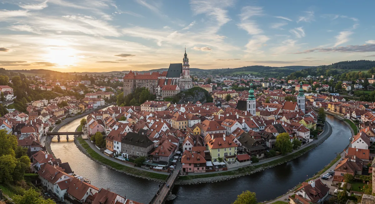Top Viewpoints for Český Krumlov Panoramic Photos